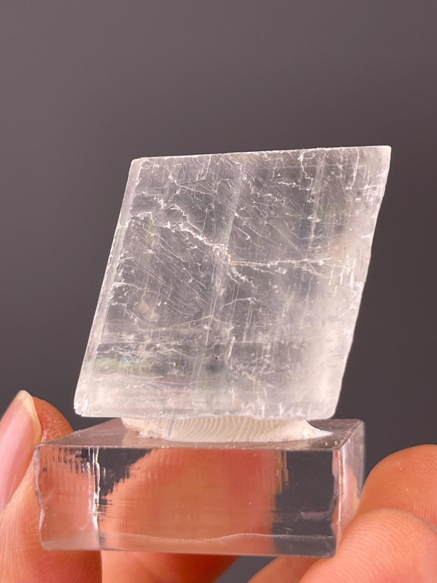 Iceland spar optical calcite China front view