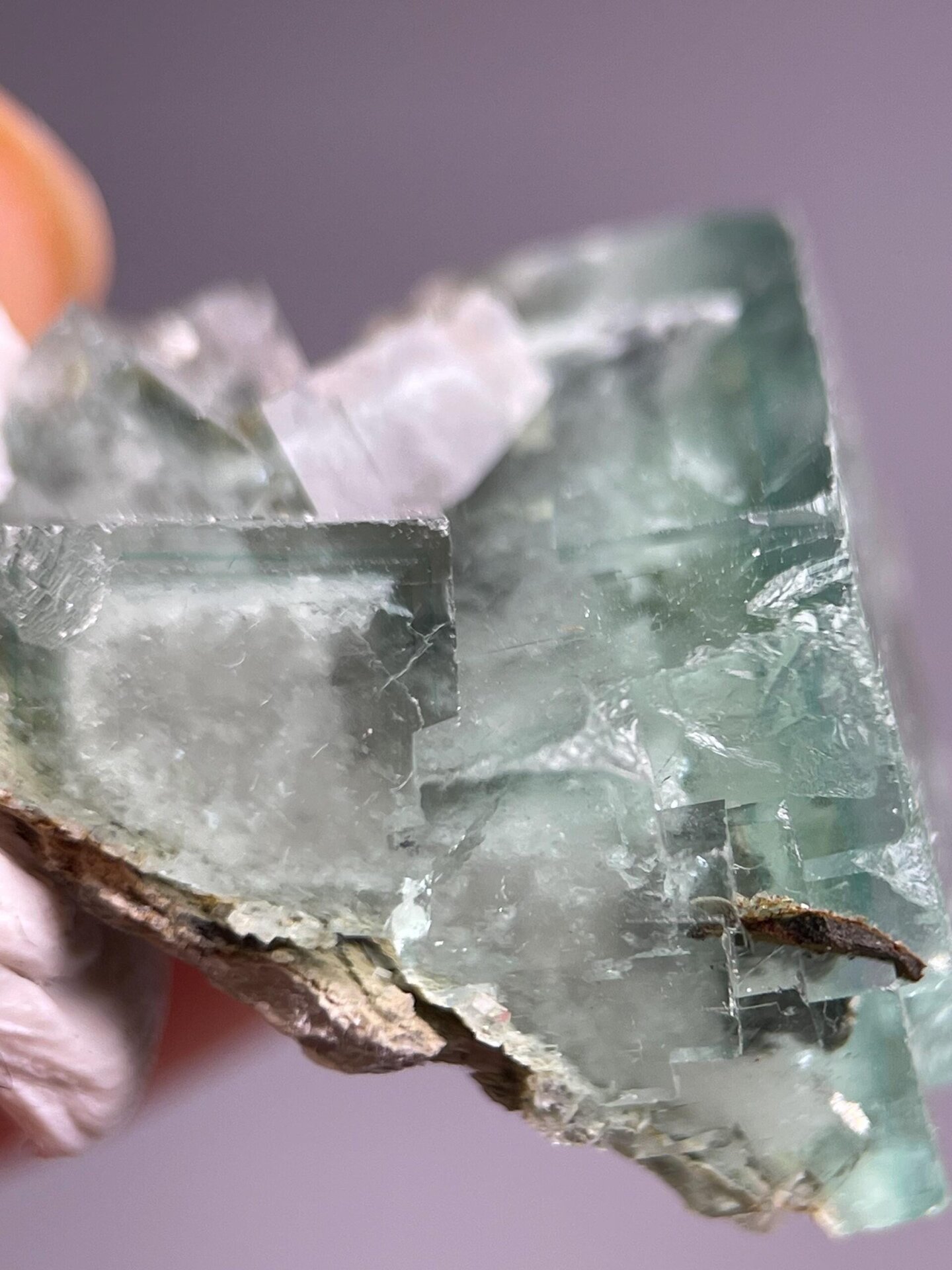 Yaogangxian green purple fluorite set natural luster