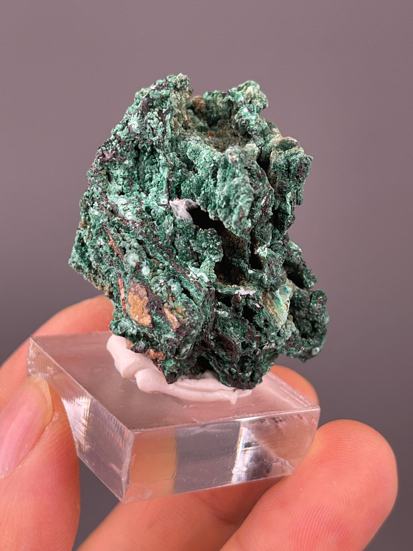 Malachite botryoidal China scale reference