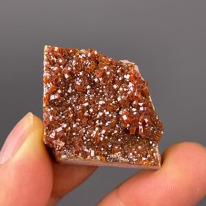 Vanadinite Mineral Cluster - Radiant Red Hexagonals - Authentic Moroccan Treasure - Perfect for Home Décor