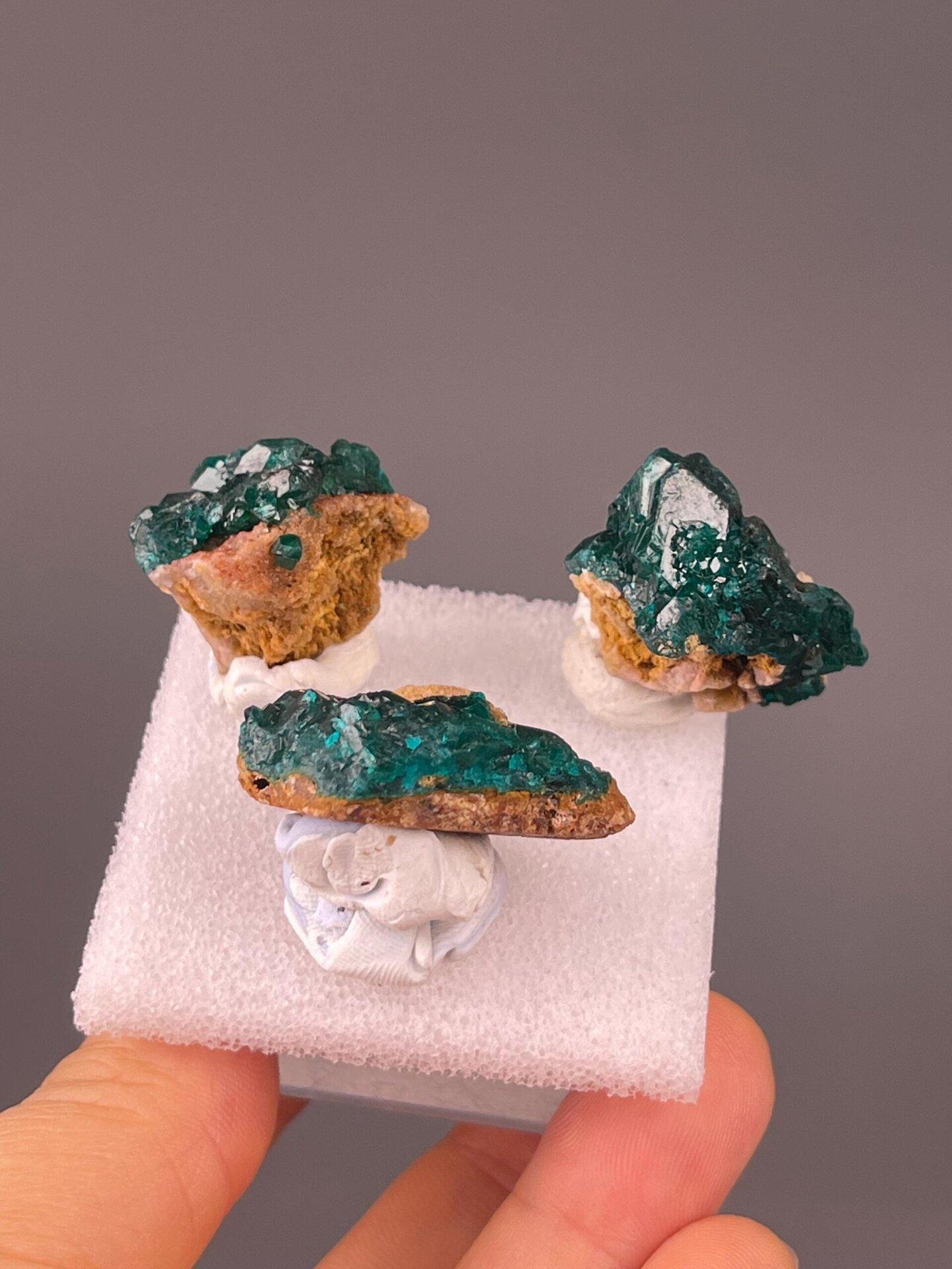 Dioptase matrix base and host rock Congo