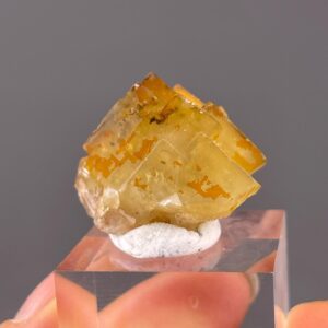 Yellow Fluorite Cube - Vivid and Rare Gem - Beijing Origin - Collector's Treasure