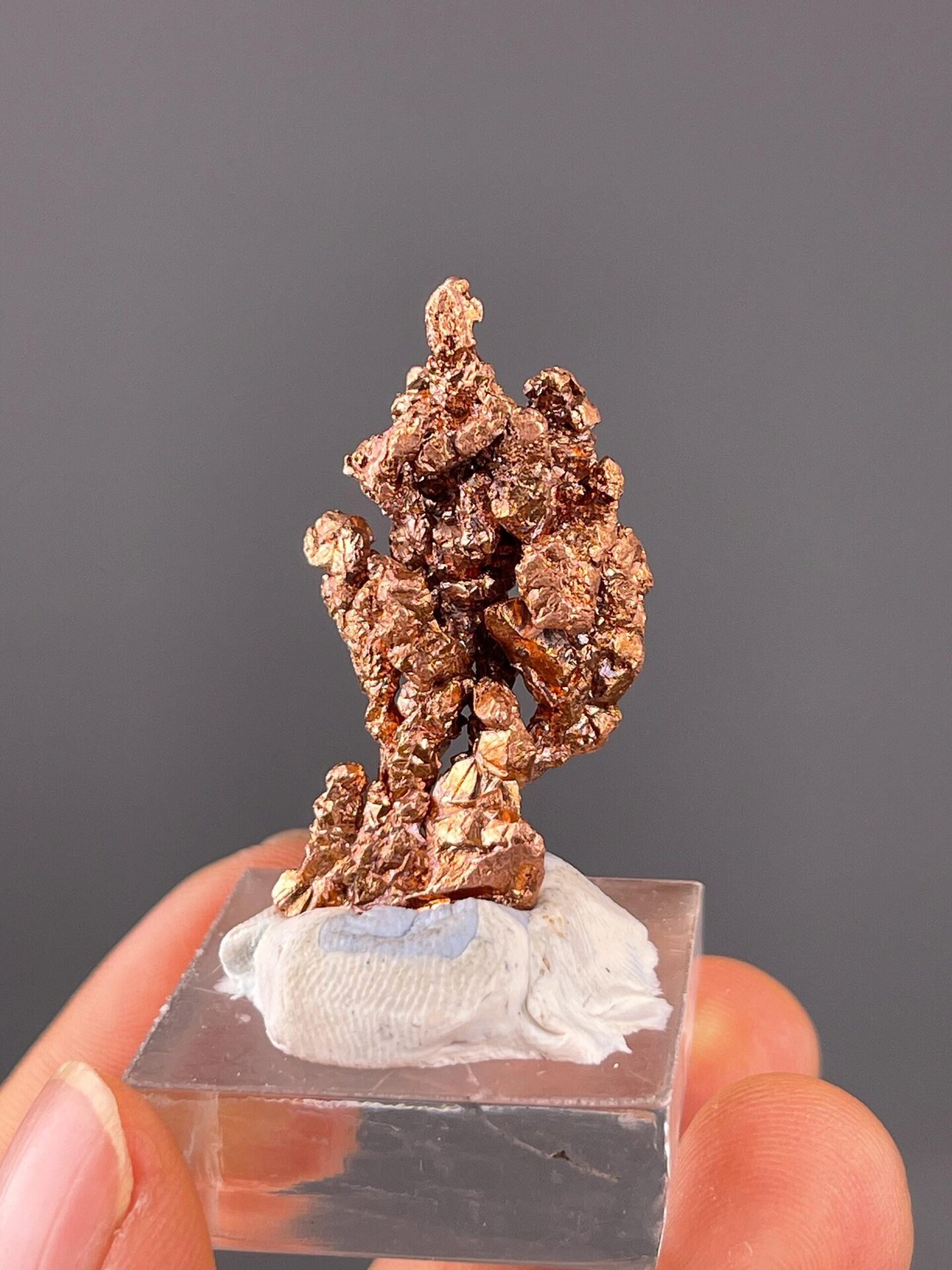 Natural sculptural form of native copper nugget