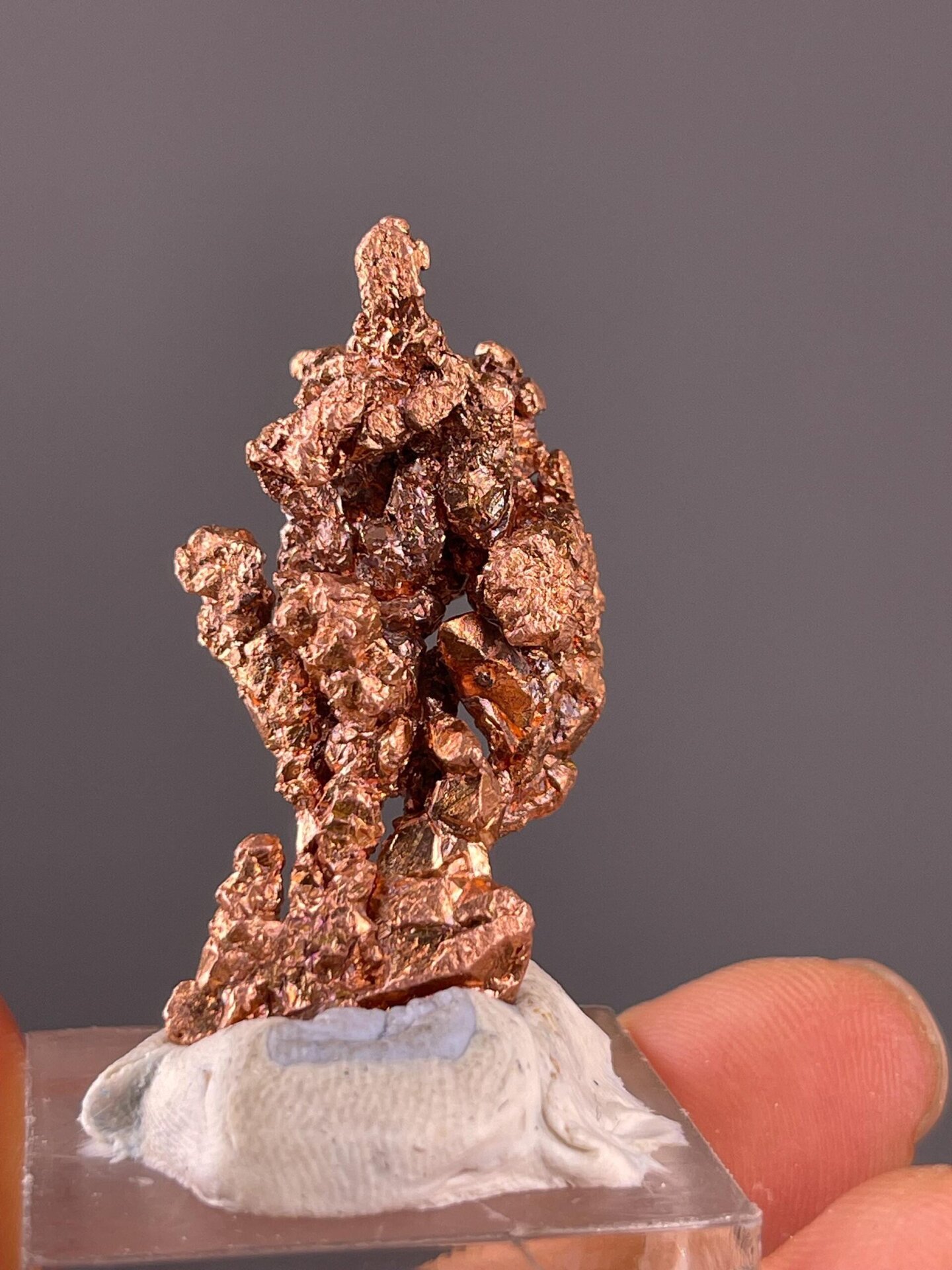 Back view of native copper nugget