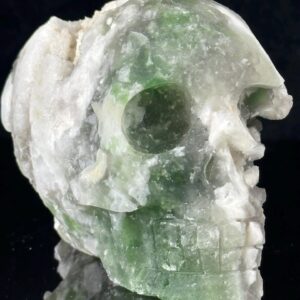 Exquisite Fluorite Skull - Hand-Carved Marvel - Unique Collector's Geode - Perfect for Gem Enthusiasts
