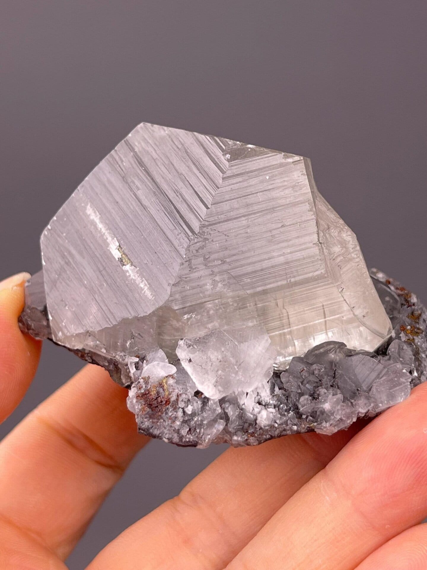 Fujian Province calcite under studio lighting