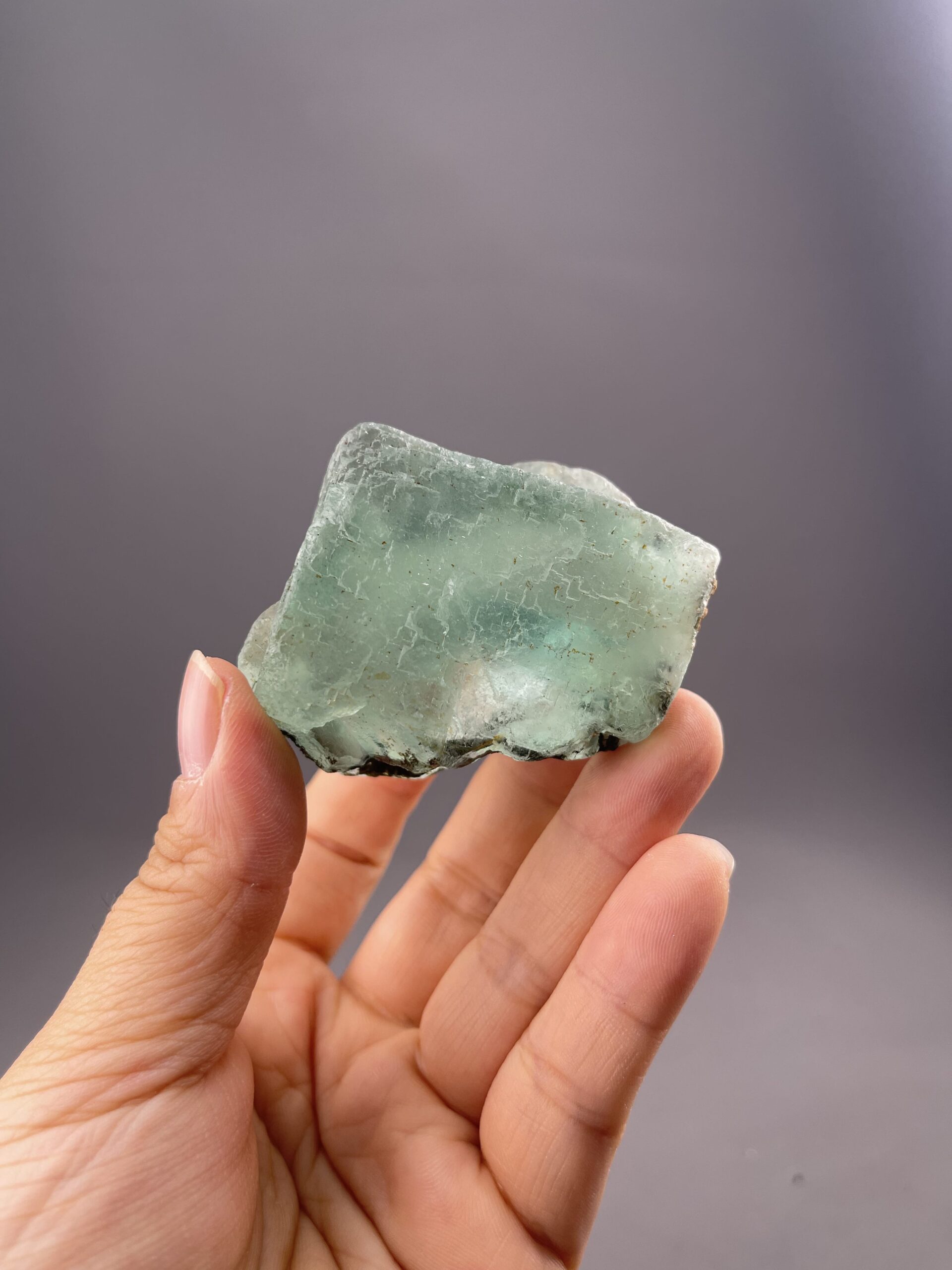 Translucent Green Fluorite Cube from Yaogangxian Mine, Hunan – full specimen against white background
