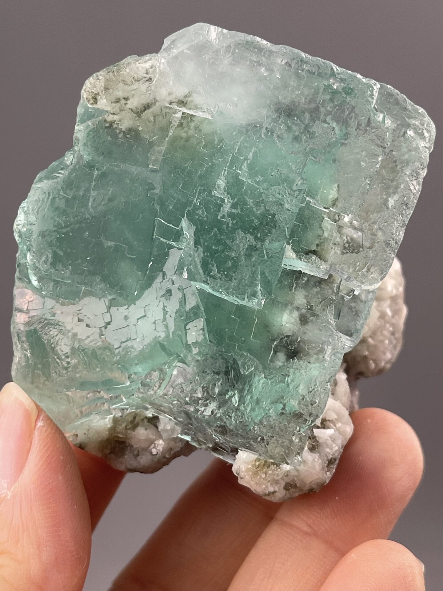 Collector-grade purple fluorite cluster, Yaogangxian Mine, China