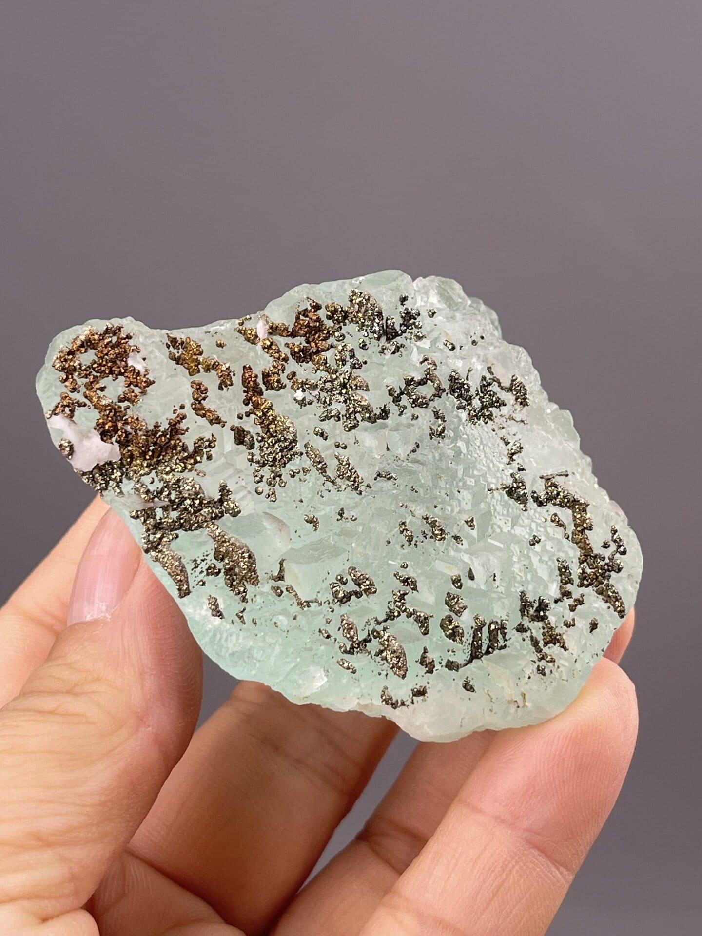 Translucent Light Green Fluorite Cube from Yaogangxian Mine – full specimen against white background