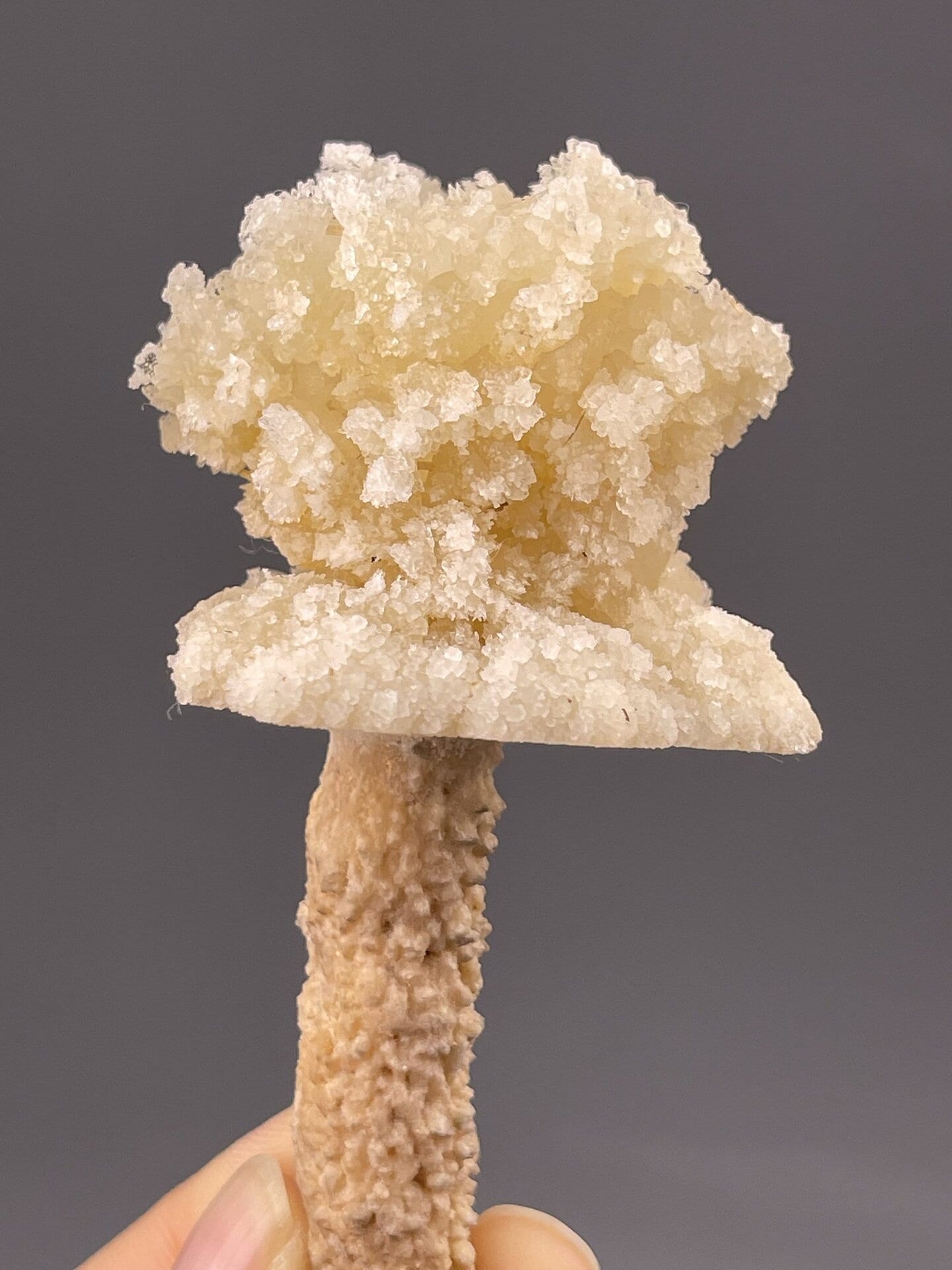 Front view of quartz cluster, 19×19×37 mm, Yunnan Province