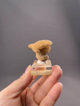 Golden Orange Crystallized Stone - Glossy Luster - Nandan County, China - Collectible Mineral