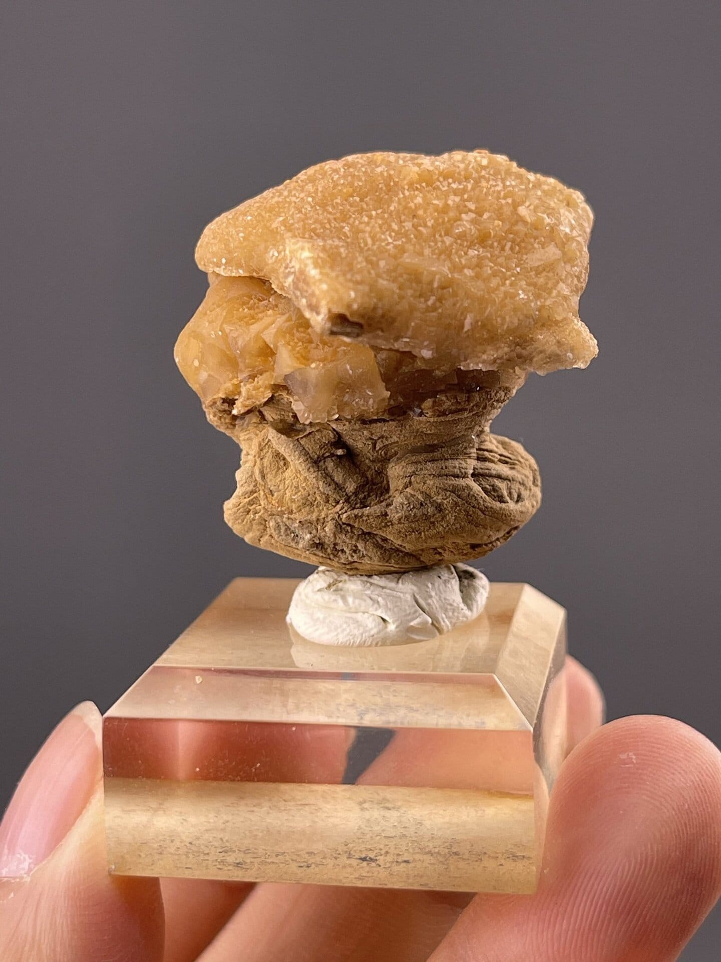 CaCO₃ trigonal calcite with mammillary habit, Guangxi Province China