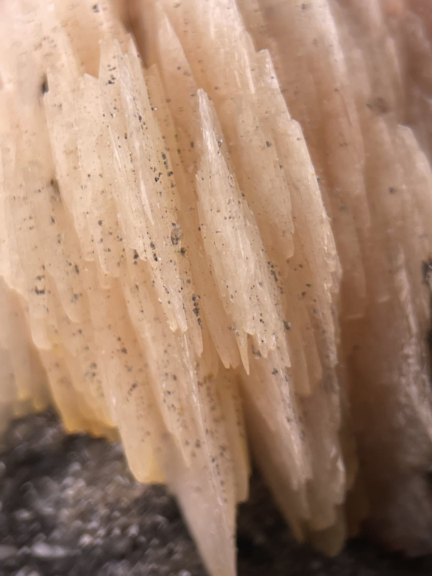 Pink barite crystal cluster from Bou Nahas Mine Morocco, SKU 1095
