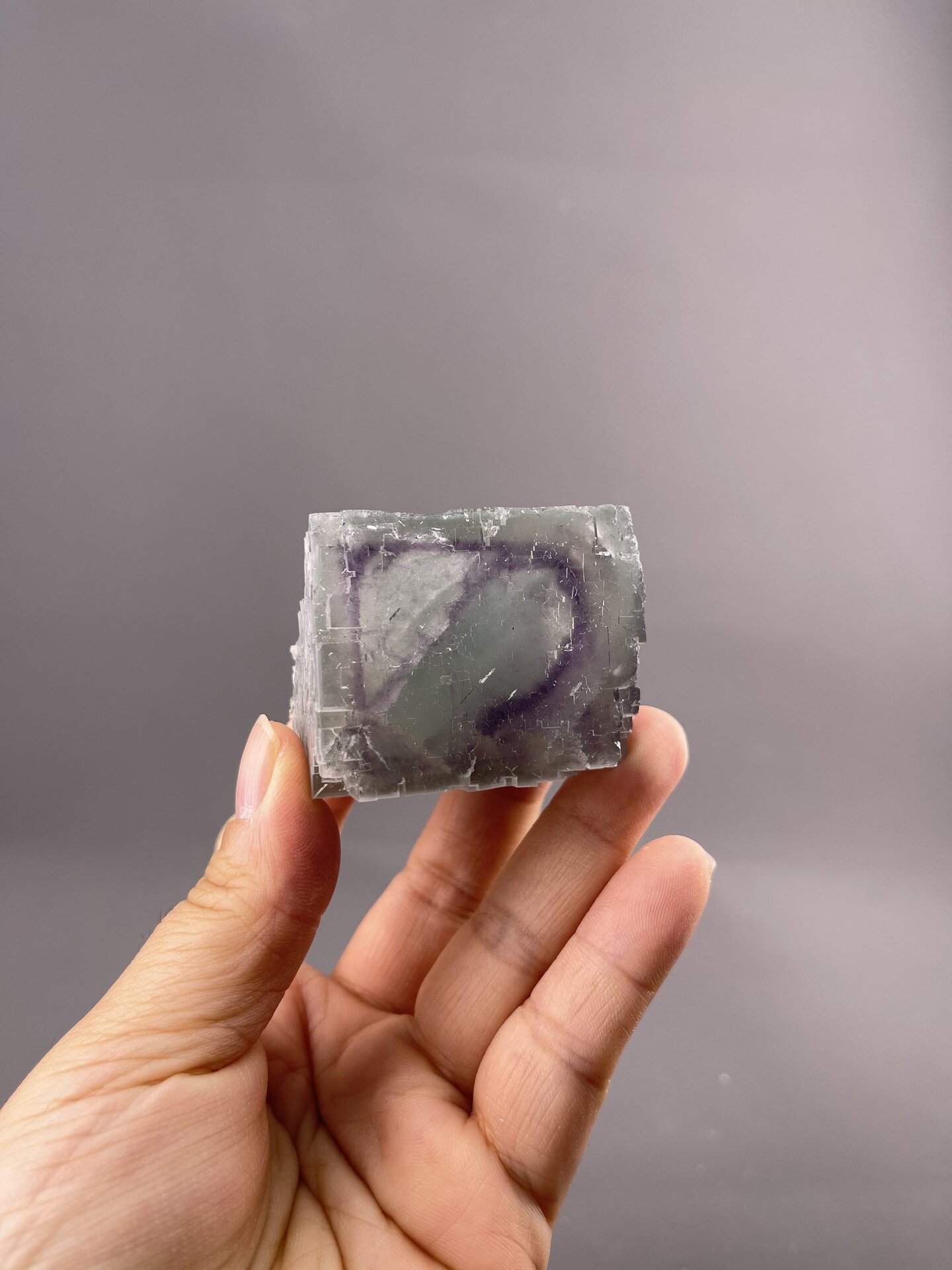 Porcelain Blue Fluorite Cubic Yaogangxian Chenzhou