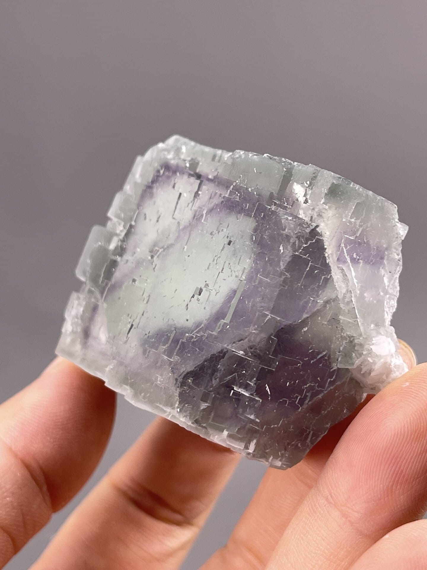Porcelain Blue Fluorite Cubic Yaogangxian Chenzhou