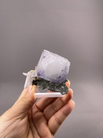 Porcelain Fluorite Cubic Crystal from Yaogangxian, Chenzhou