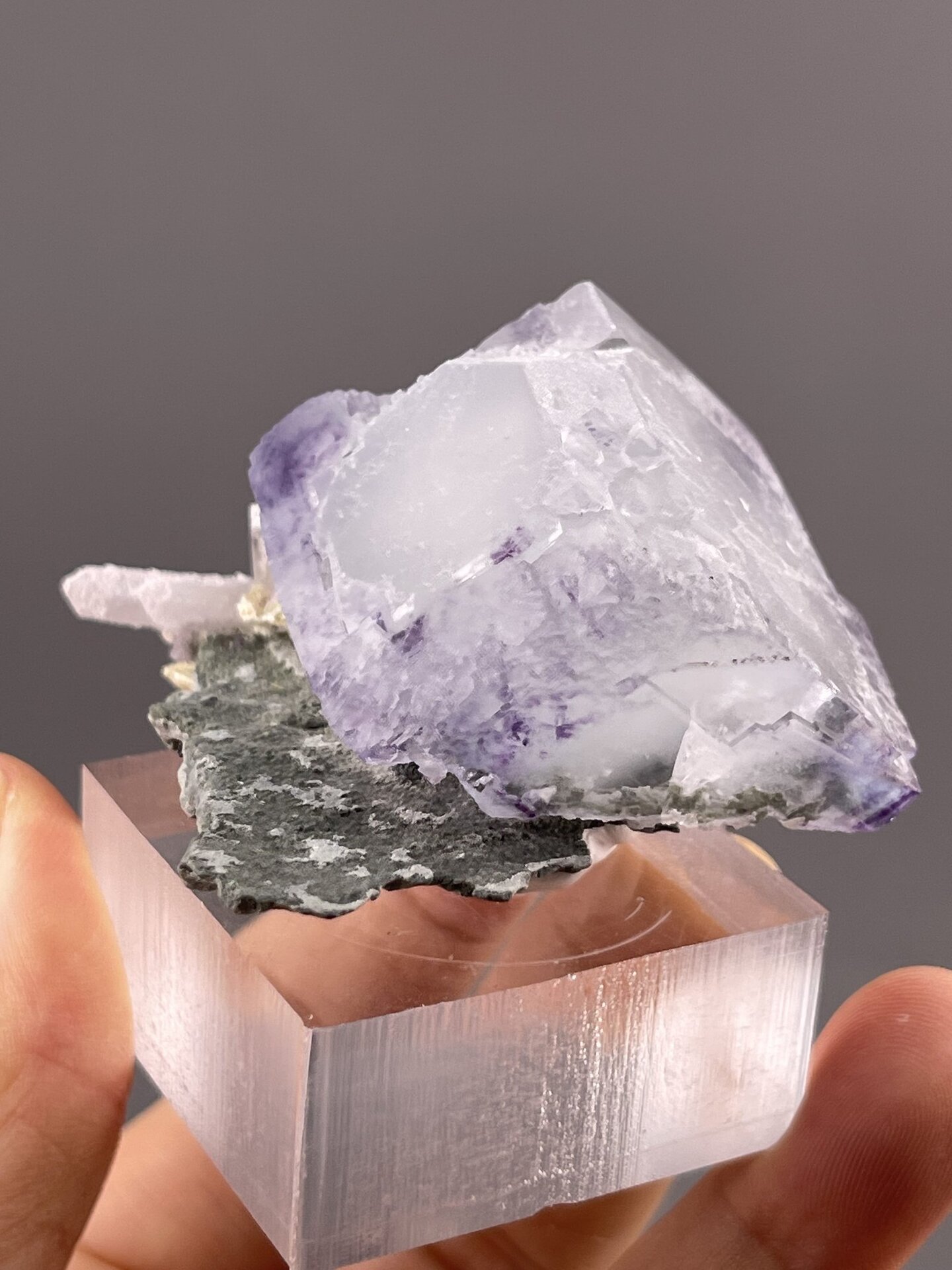 Phantom Fluorite Crystal from Yaogangxian Mine, China – scale reference view