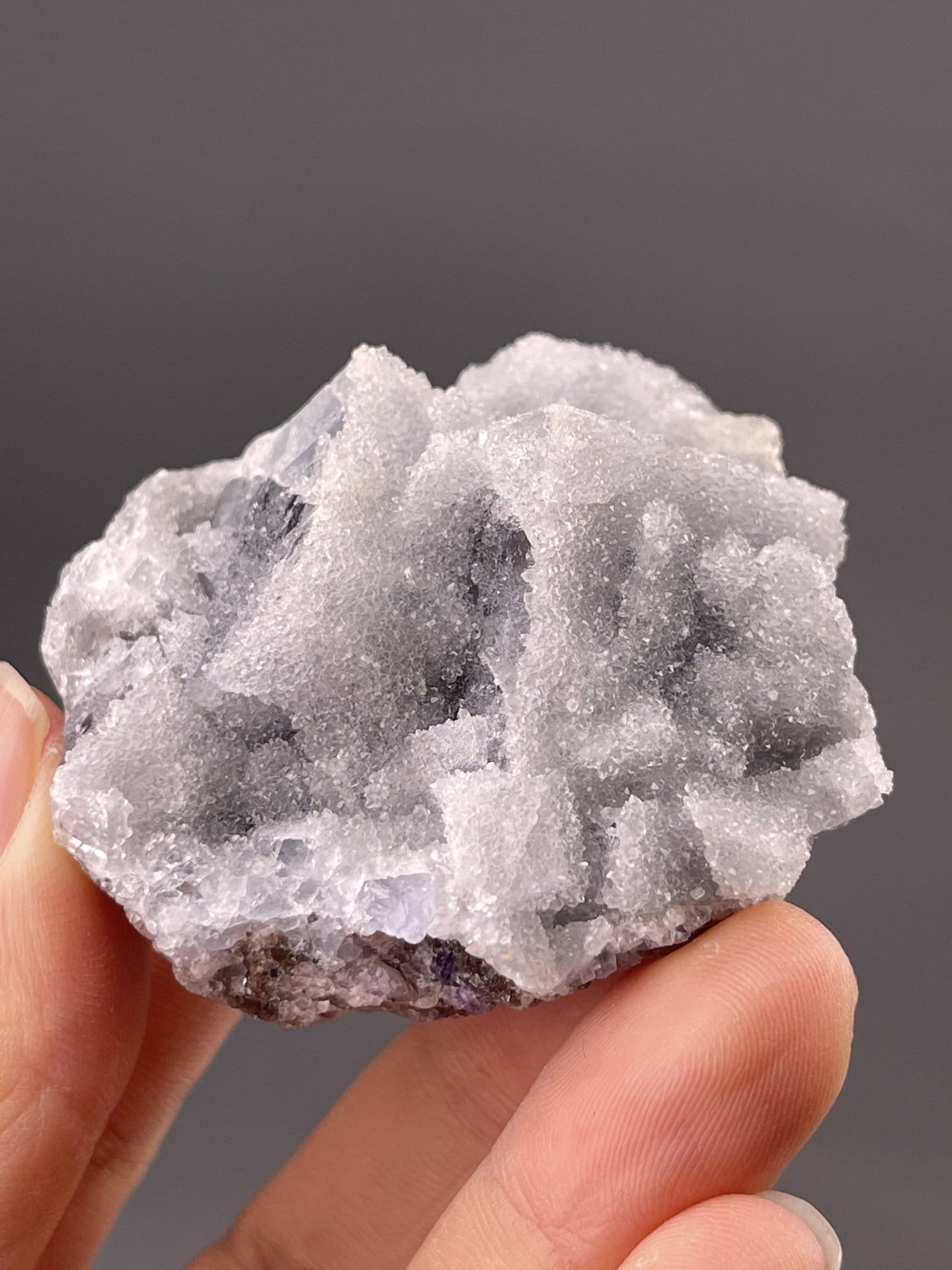 Purple fluorite cluster from Fujian Province China, SKU 1068