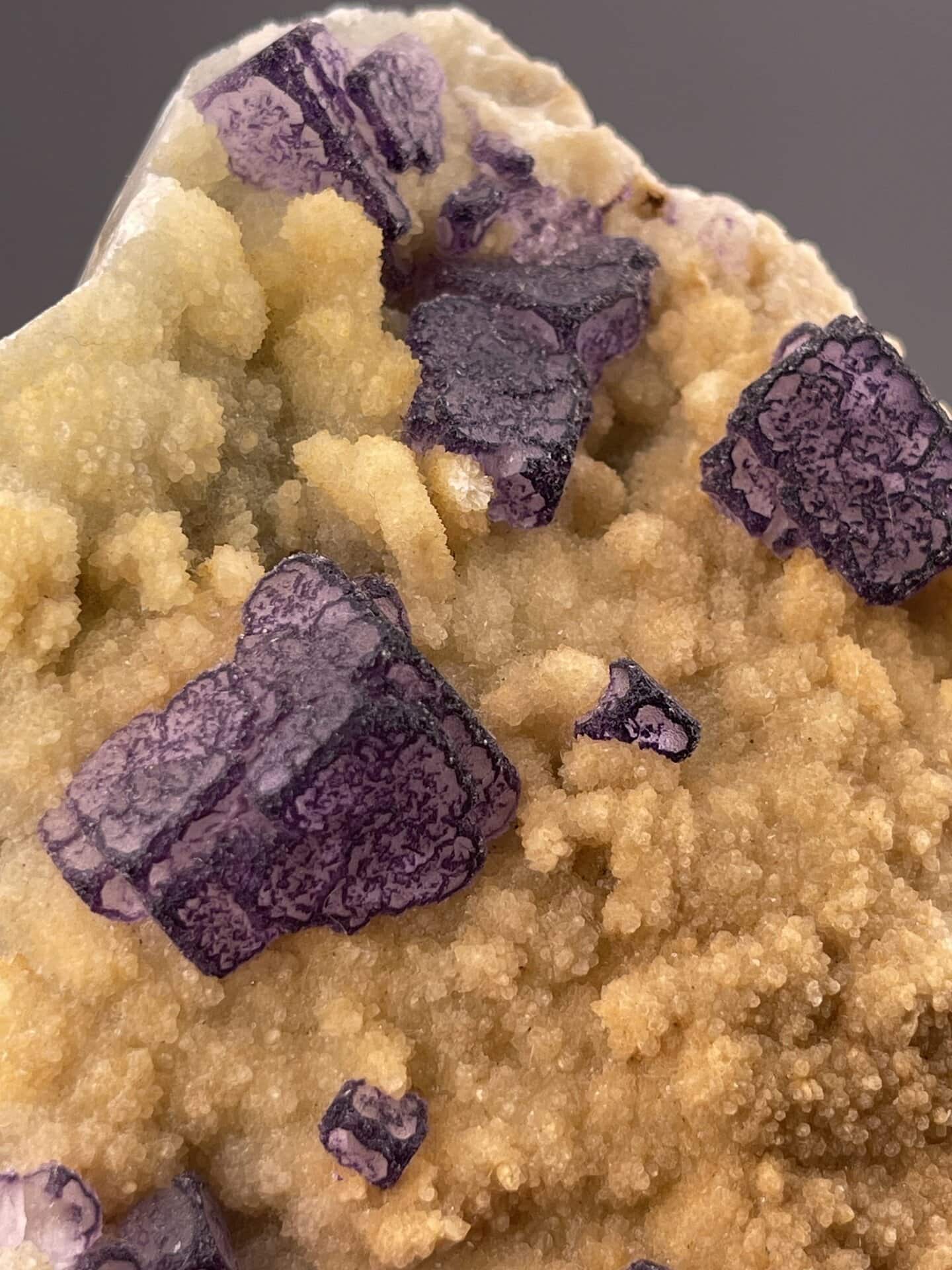 Large purple fluorite cubic specimen from Guizhou Province, SKU 1146