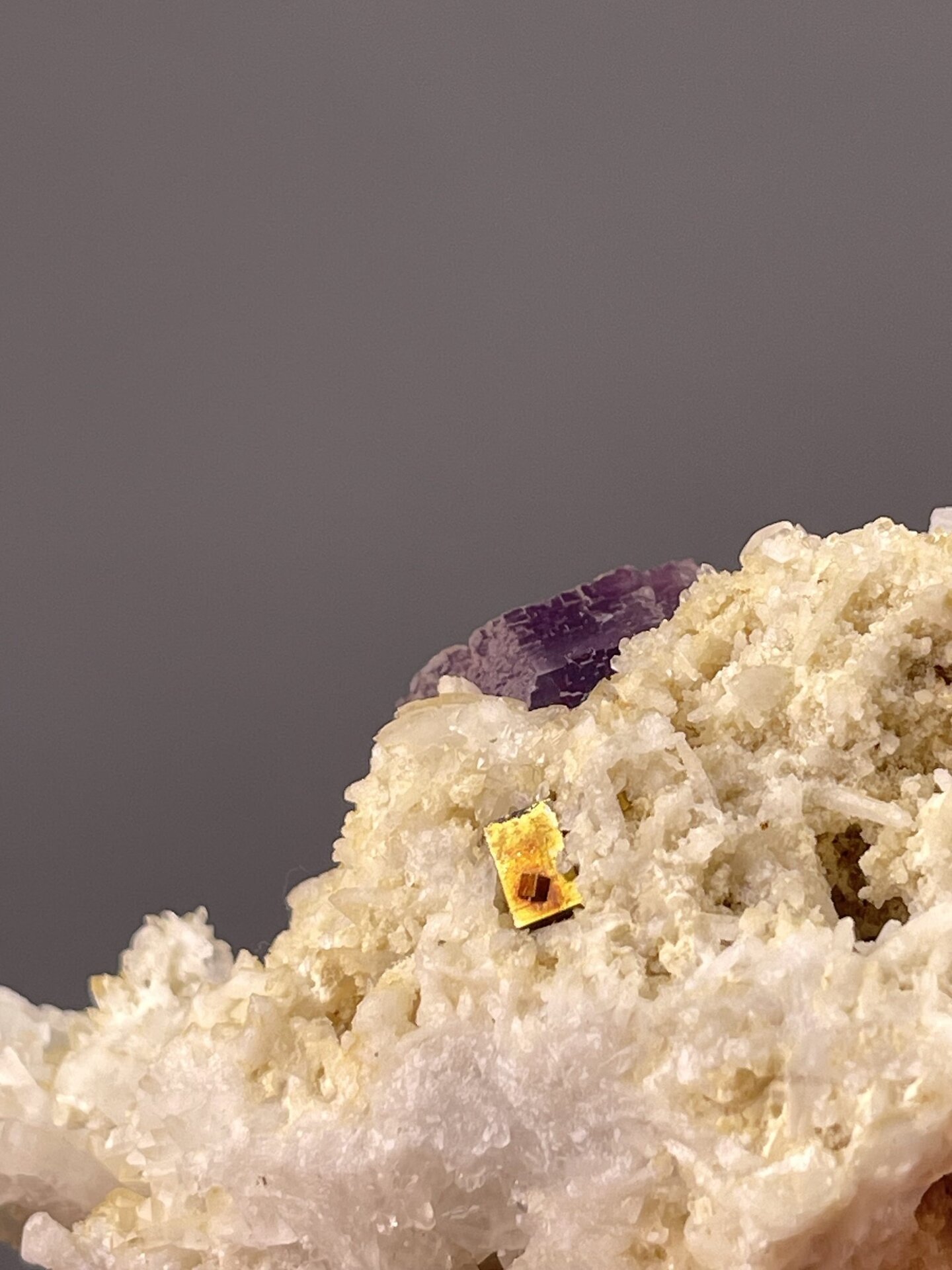 Deep Purple Fluorite Crystal from Shangbao Mine, Hunan – full specimen against white background