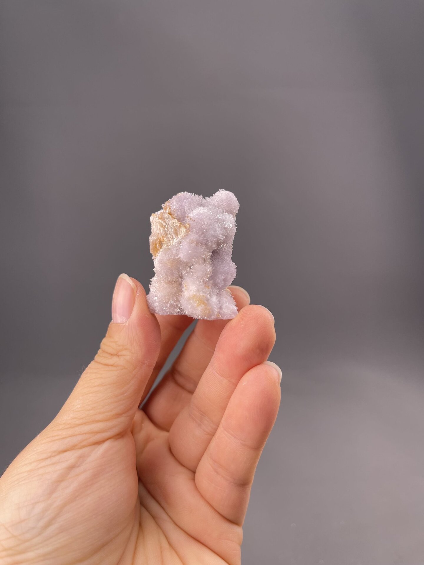 Purple gypsum with acicular needle-like habit from Guizhou Province, China