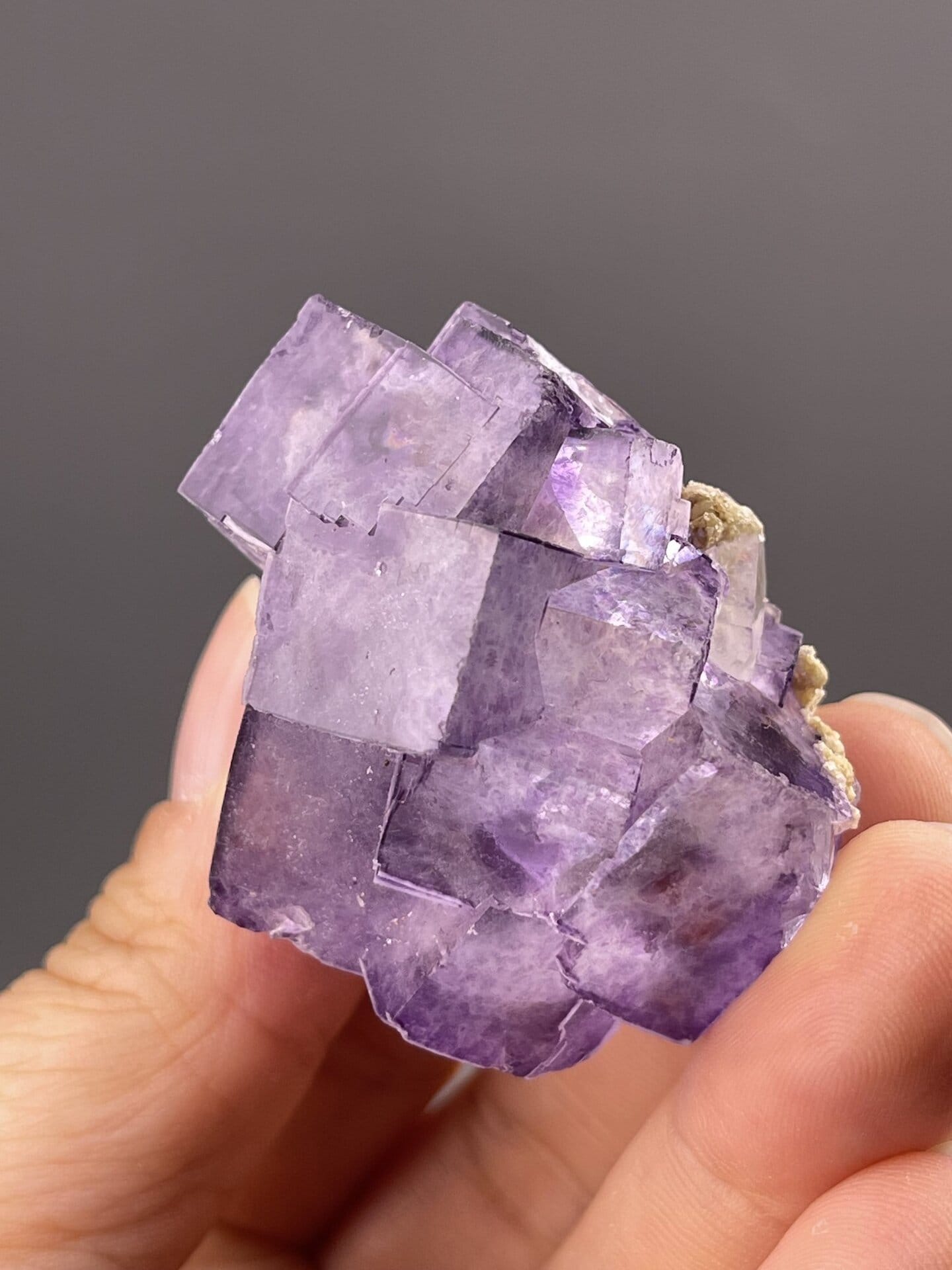 Green Fluorite Cube from Yaogangxian Mine, China – lustre and transparency detail