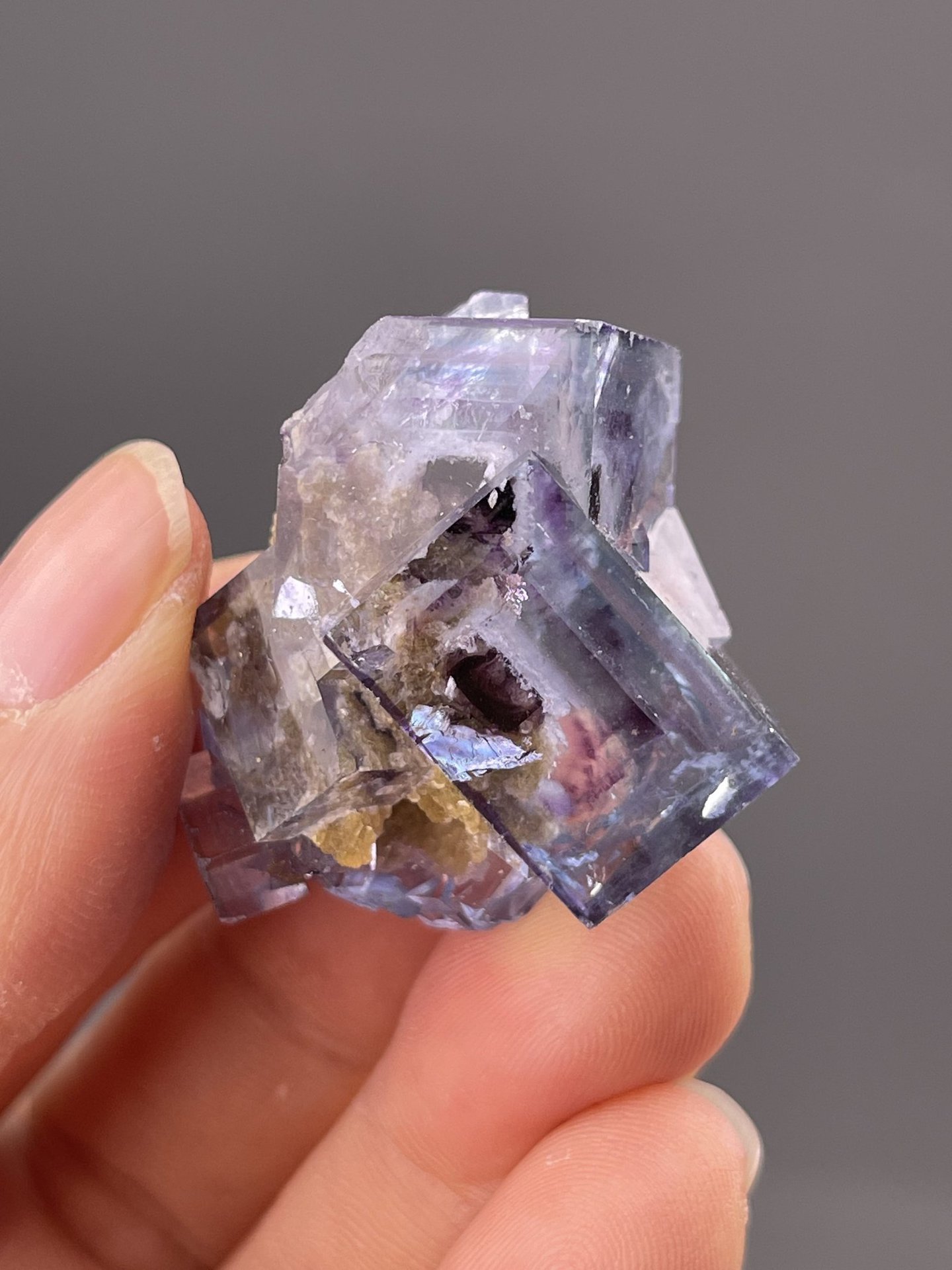 Colour-zoned phantom fluorite from Yaogangxian Mine Hunan, SKU 1089