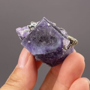 Fluorite Cube - Purple Zones - Yaogangxian Origin - Mineral Collection