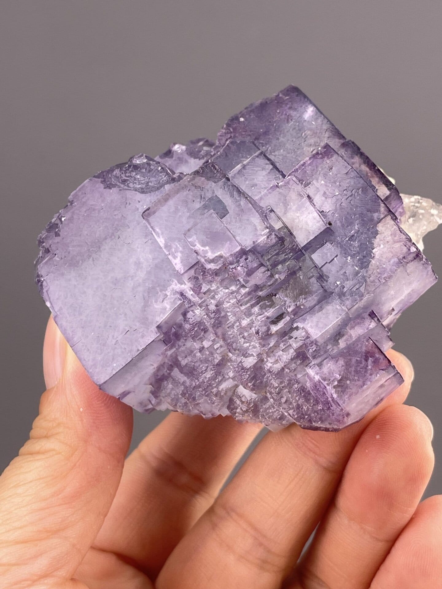 Fluorite Specimen from Chenzhou, Hunan – side profile