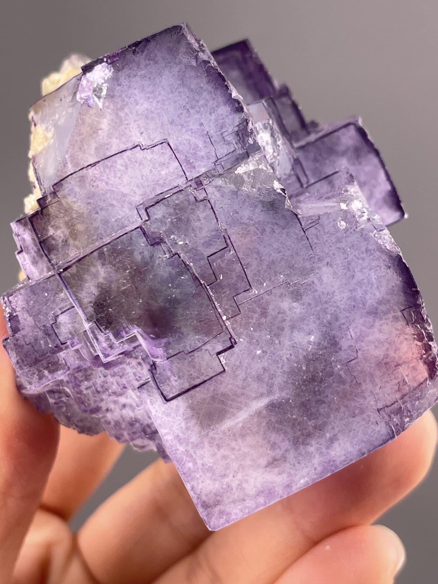 Fluorite Specimen from Chenzhou, Hunan – top-down view