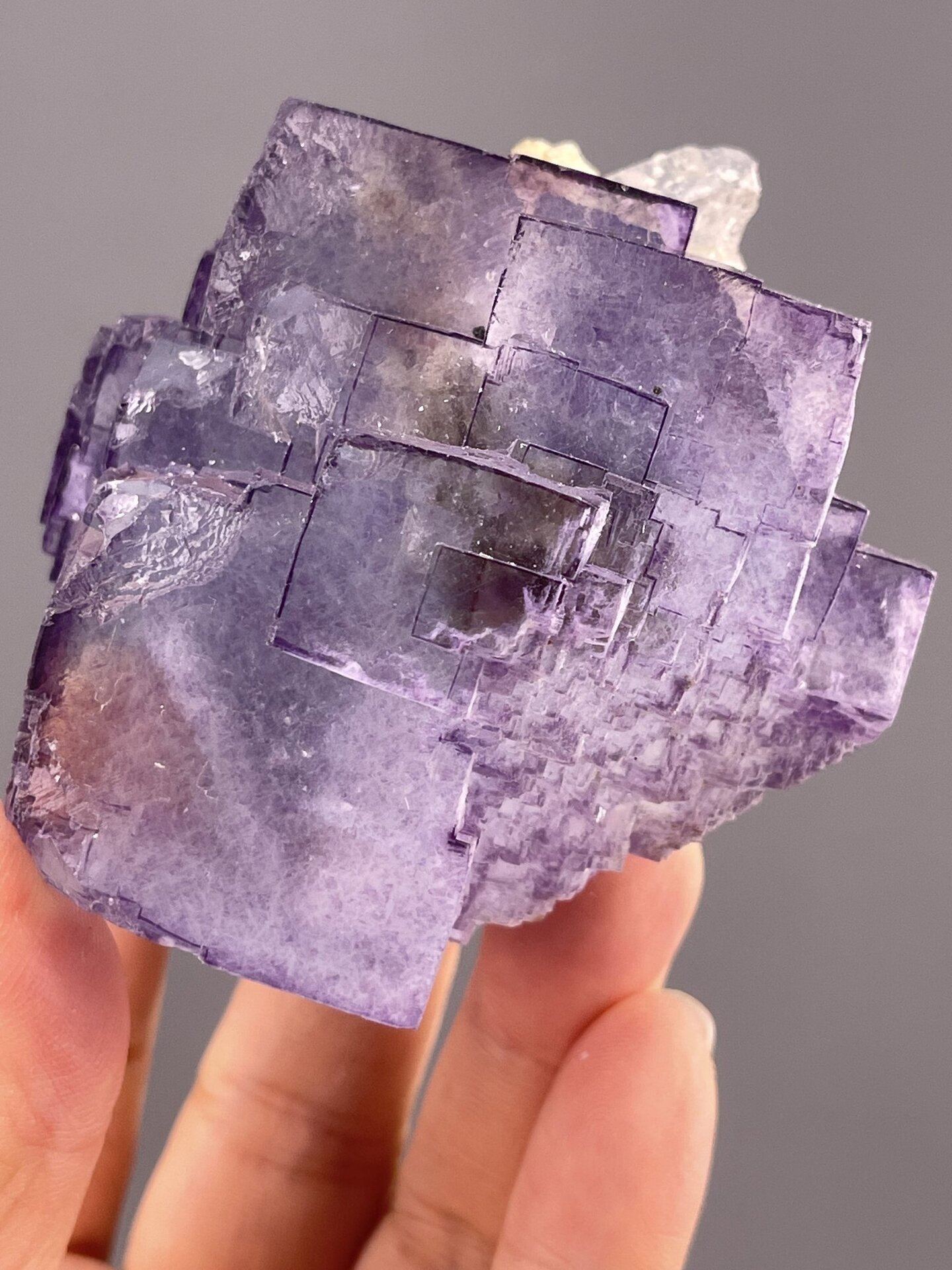 Fluorite Specimen from Chenzhou, Hunan – full specimen against white background