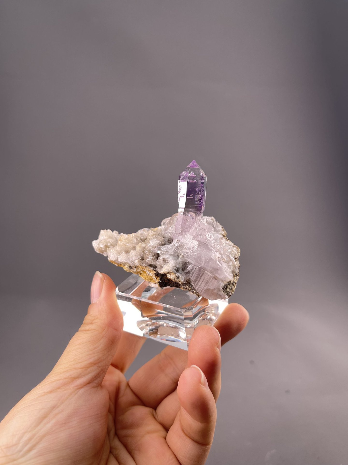 Quartz Crystal from Naica Mine, Mexico – side profile