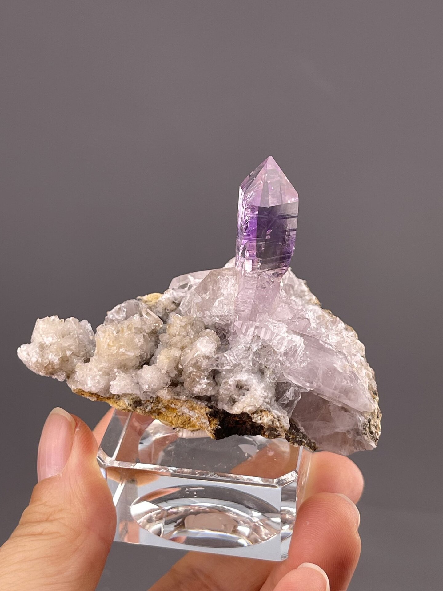 Quartz Crystal from Naica Mine, Mexico – top-down view
