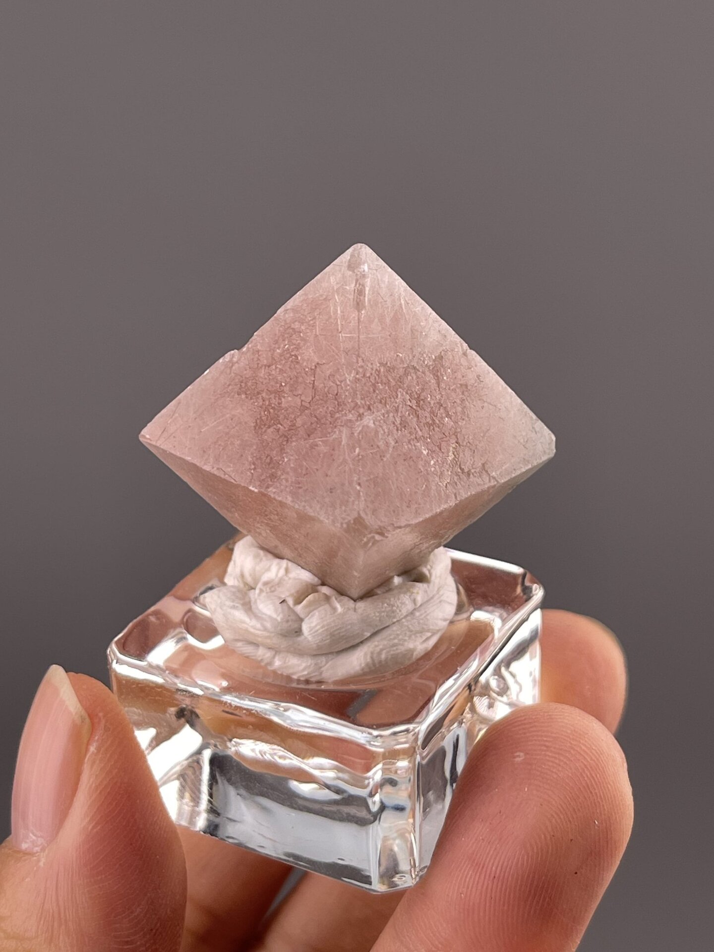 Fluorite Crystal Clusters from Inner Mongolia Origin – angled view showing matrix
