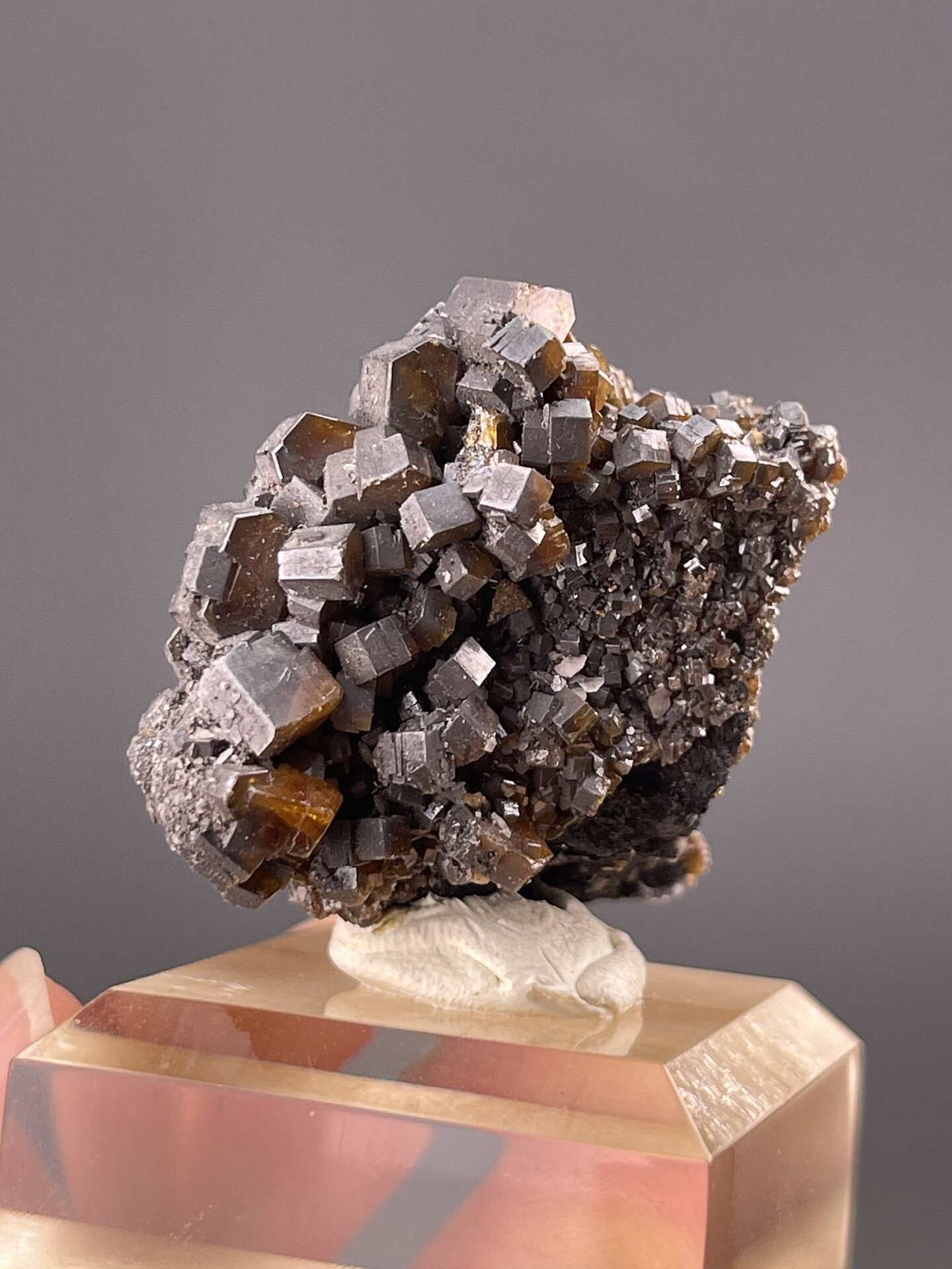 Red vanadinite cluster from Mibladen Mining District Morocco, SKU 1082