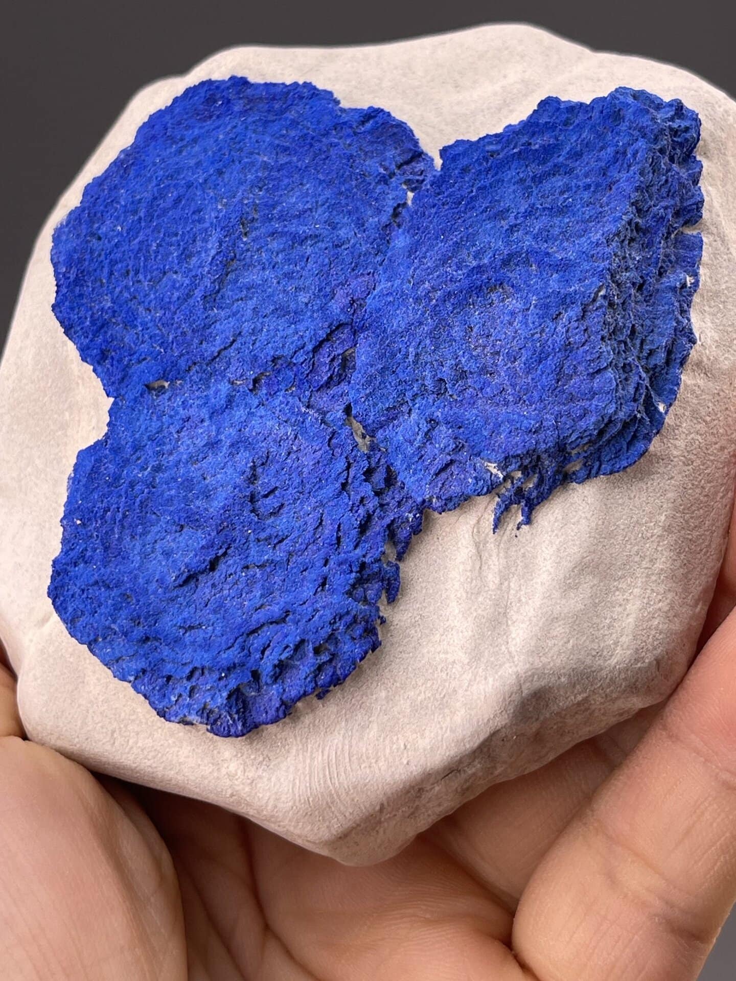 Top view of Azurite Sun showing full radial symmetry pattern
