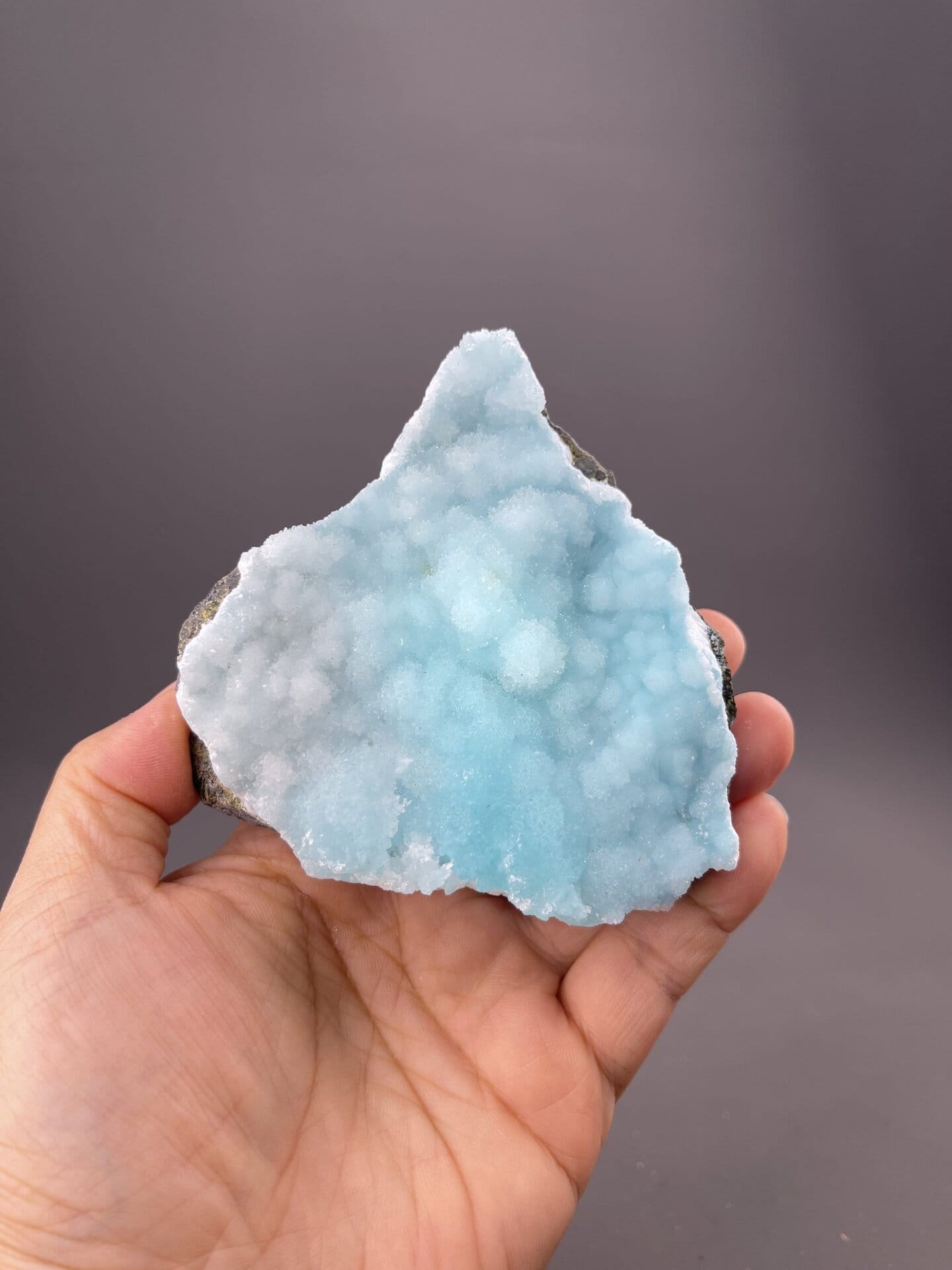 Sky blue botryoidal hemimorphite from Yunnan Province, China, large cluster