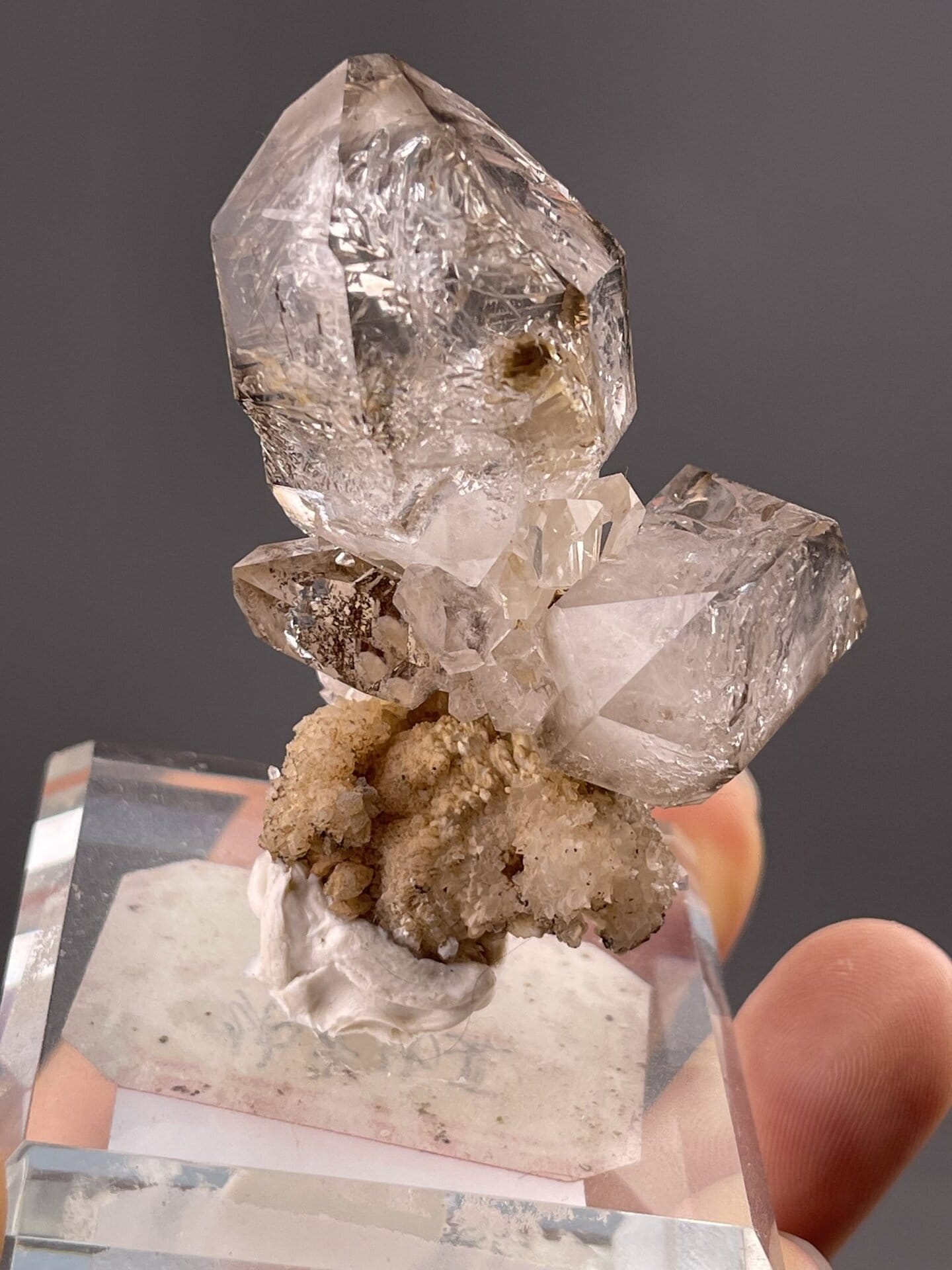 Erongo Mountains smoky quartz mineral cluster, SKU C1056