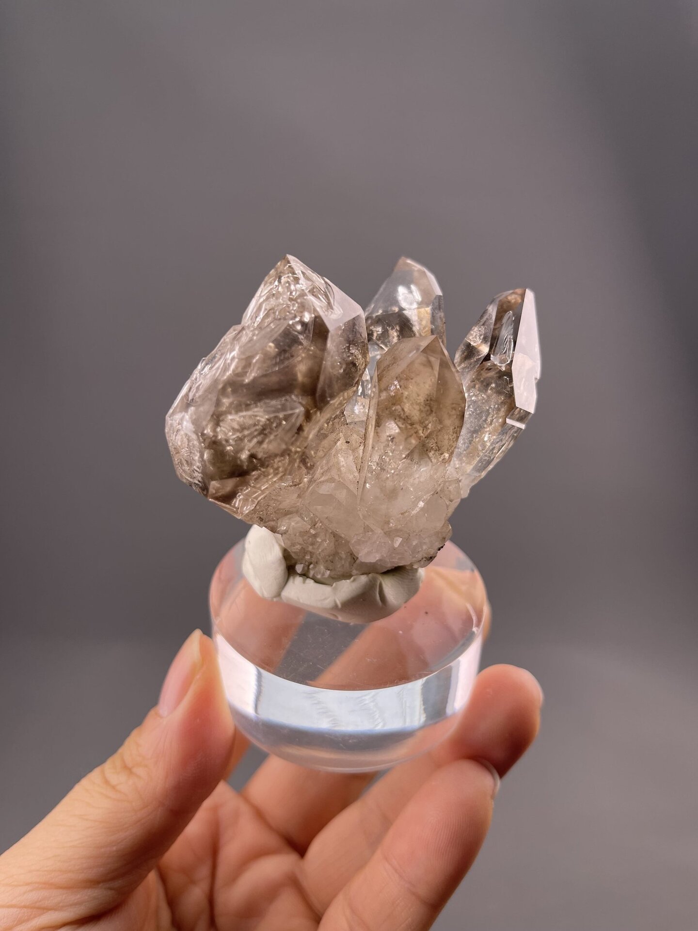 SiO₂ trigonal smoky quartz, Mohs 7, Erongo Mountains Namibia