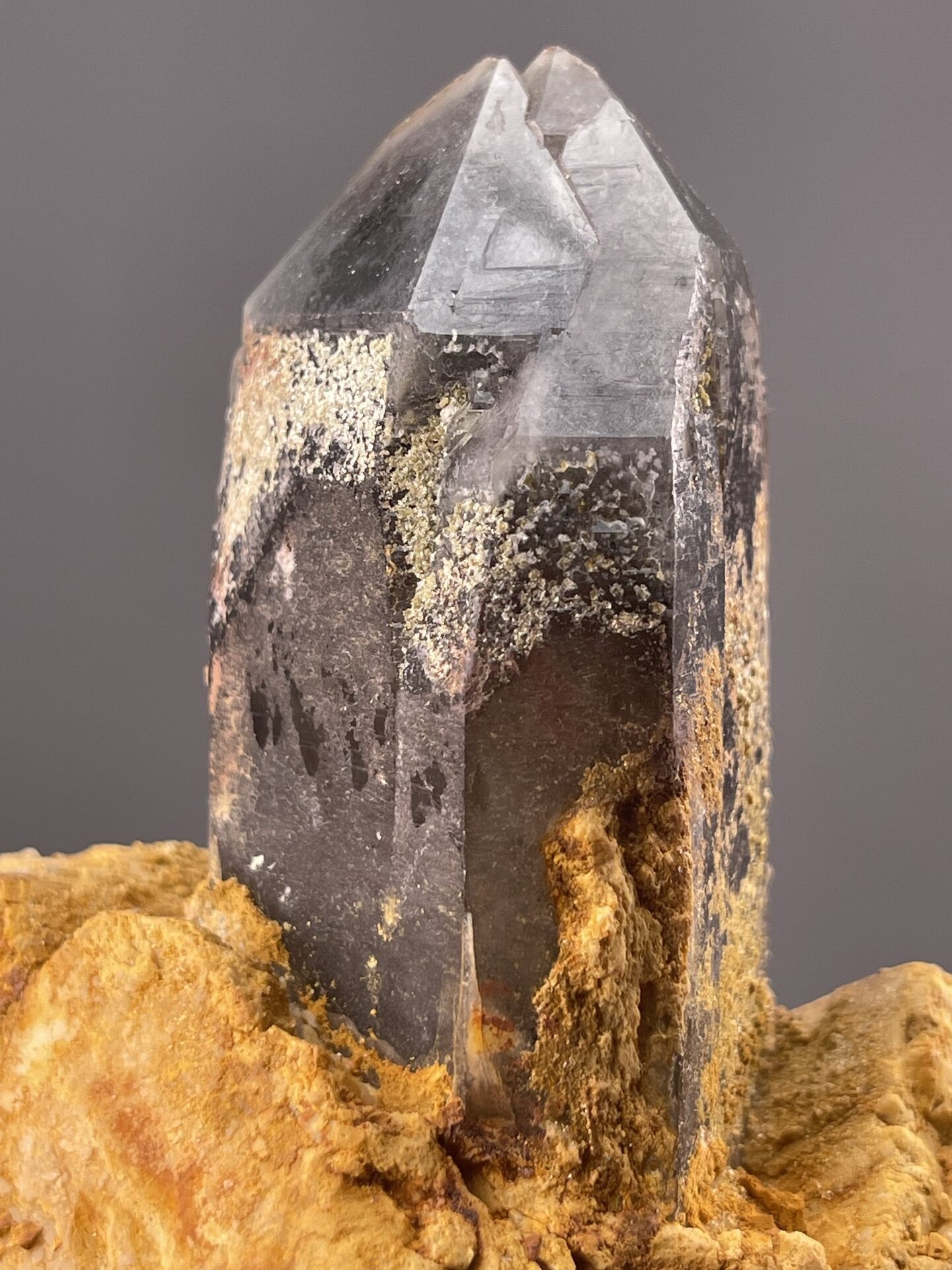 Quartz Crystal from Lanwen Mine, Yunnan, China – close-up of crystal surface