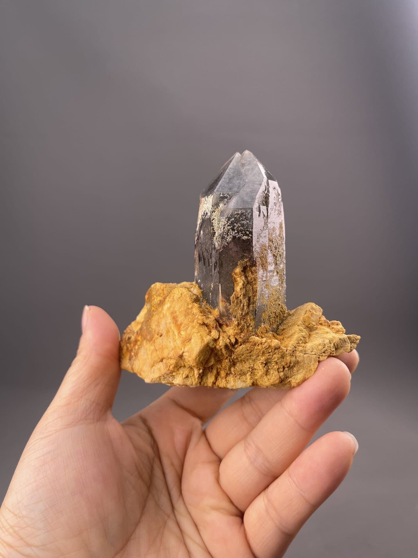 Quartz Crystal from Lanwen Mine, Yunnan, China – side profile