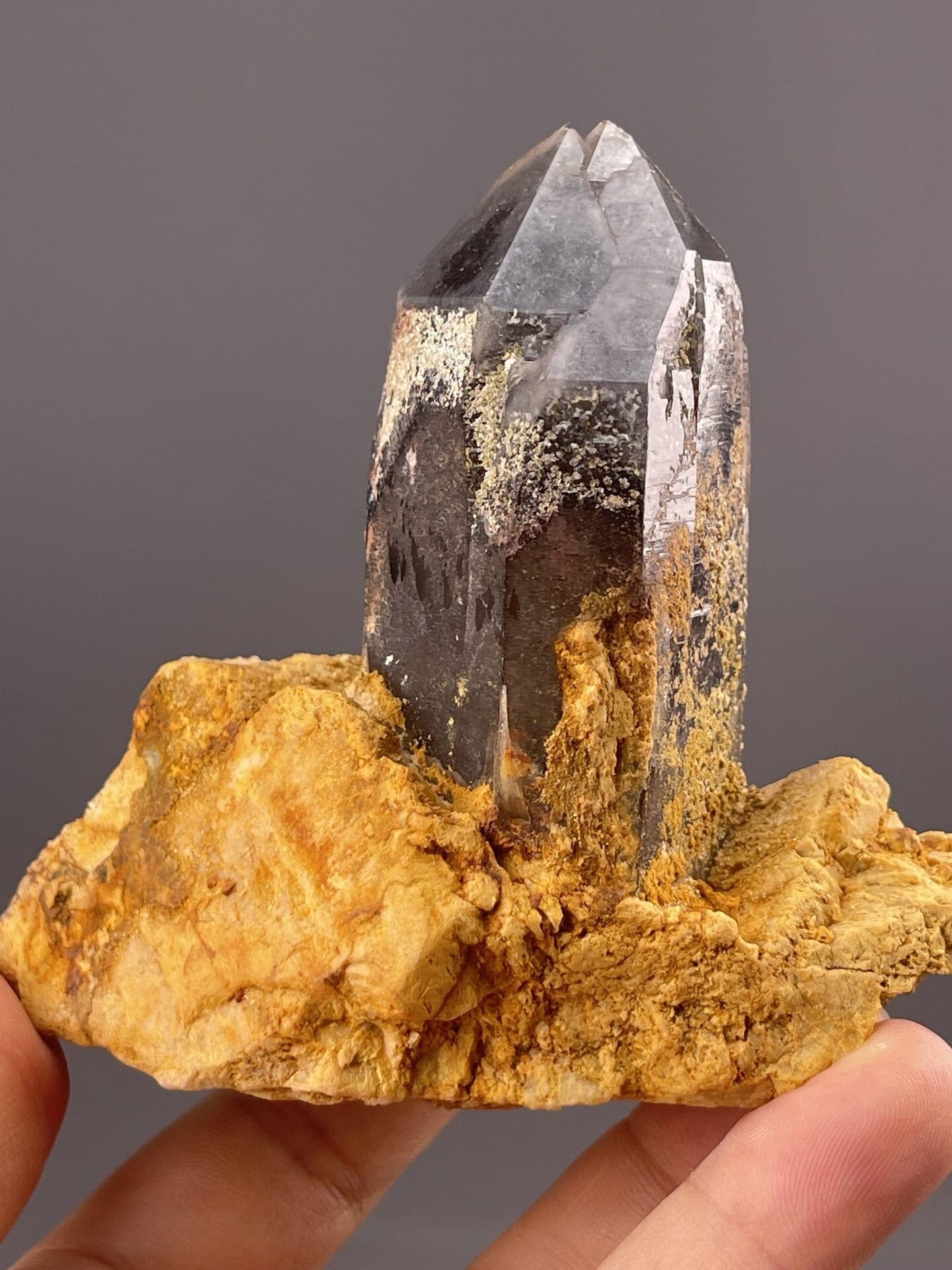 Quartz Crystal from Lanwen Mine, Yunnan, China – full specimen against white background
