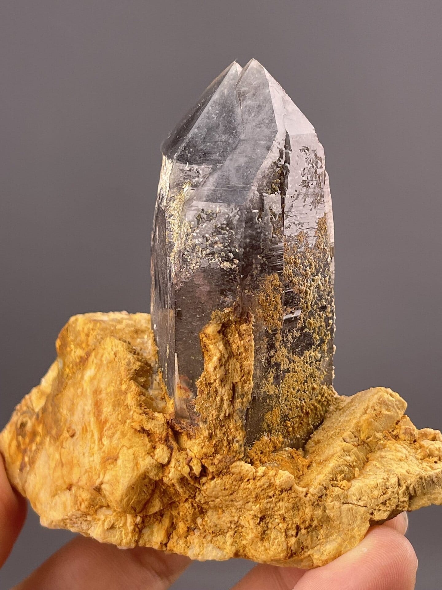 Quartz Crystal from Lanwen Mine, Yunnan, China – scale reference view
