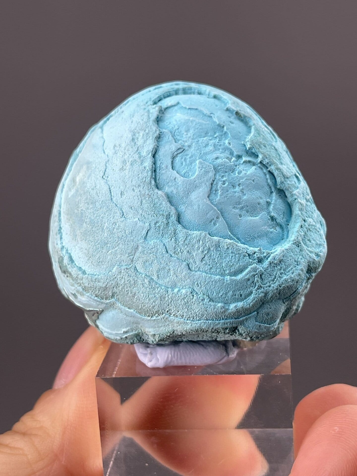 Chrysocolla Mineral Specimen from Democratic Republic of Congo – close-up of crystal surface