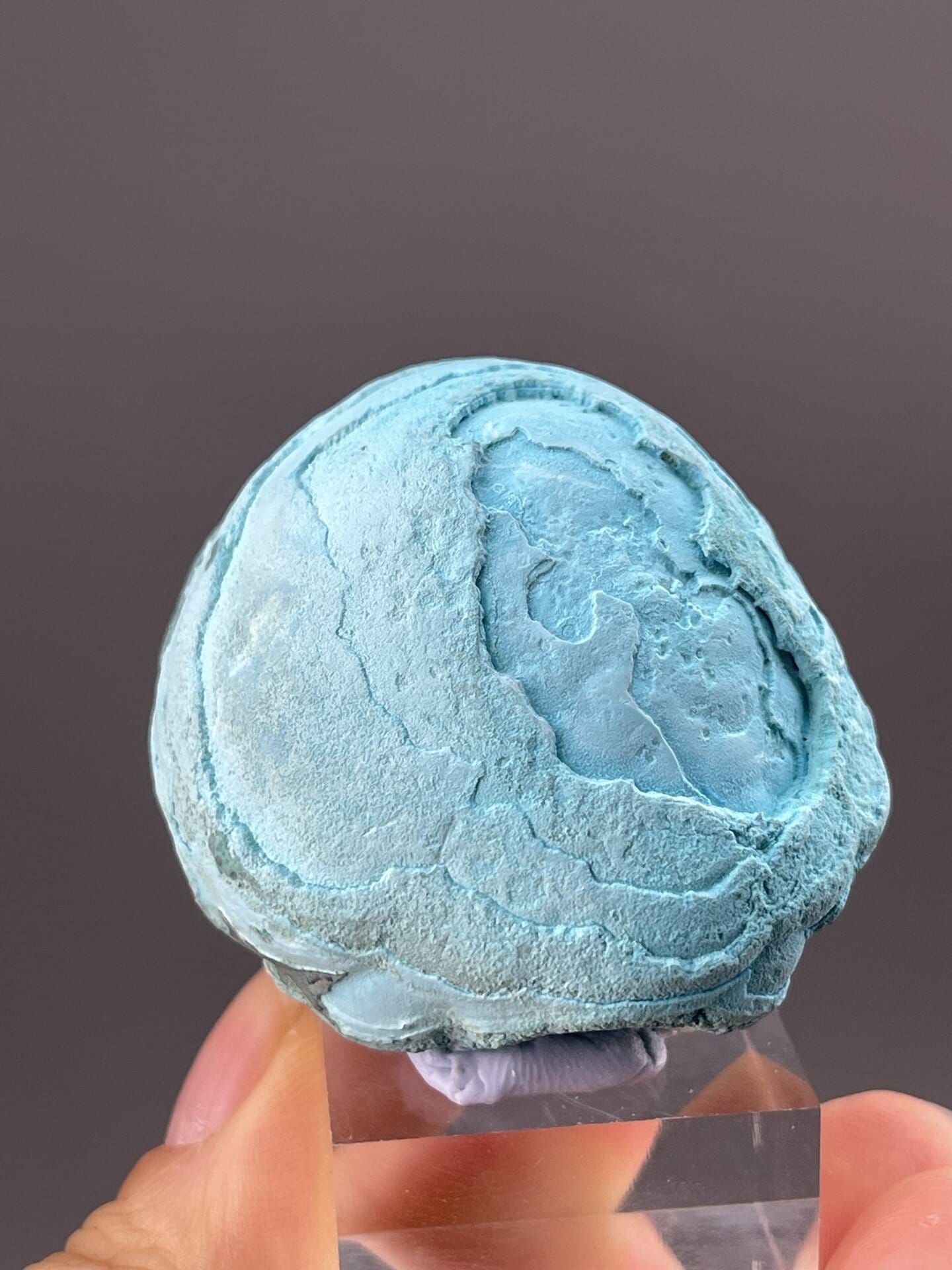 Chrysocolla Mineral Specimen from Democratic Republic of Congo – side profile