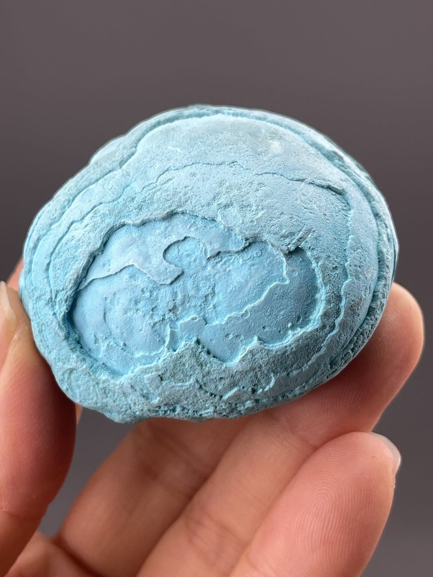 Chrysocolla Mineral Specimen from Democratic Republic of Congo – reverse side