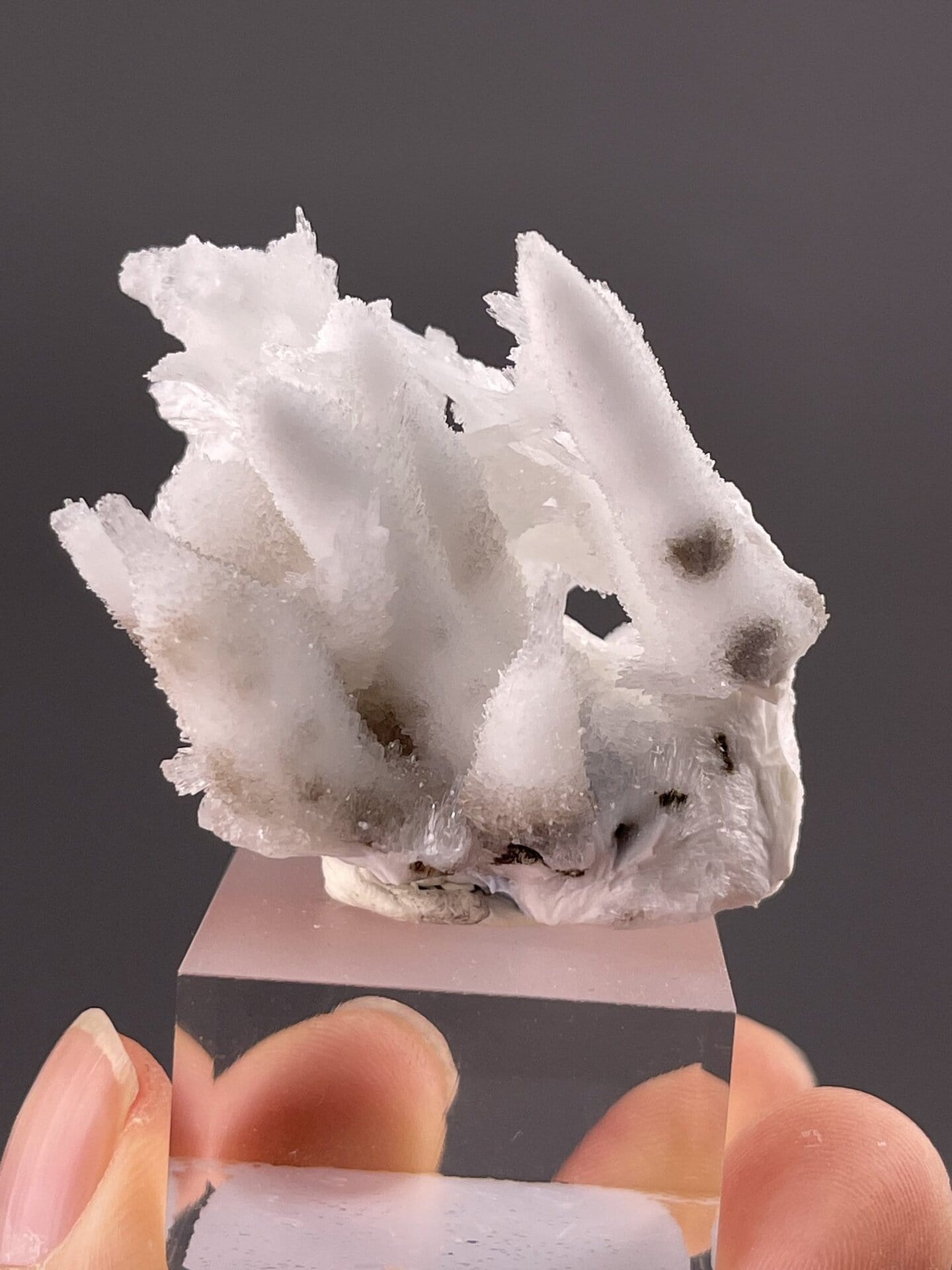 Acicular aragonite mineral specimen from Guizhou China, SKU 1064