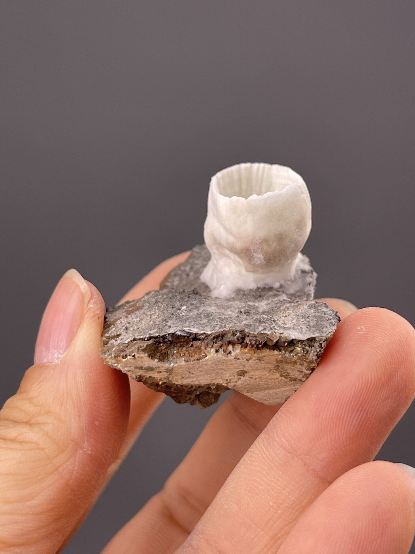 CaCO₃ orthorhombic aragonite, Mohs 3.5–4, Yunnan Province China