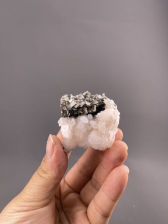Calcite Crystal Specimen - Glossy Upper, Frosted Base - Xuebaoding Mountain, China - Collectible Gem