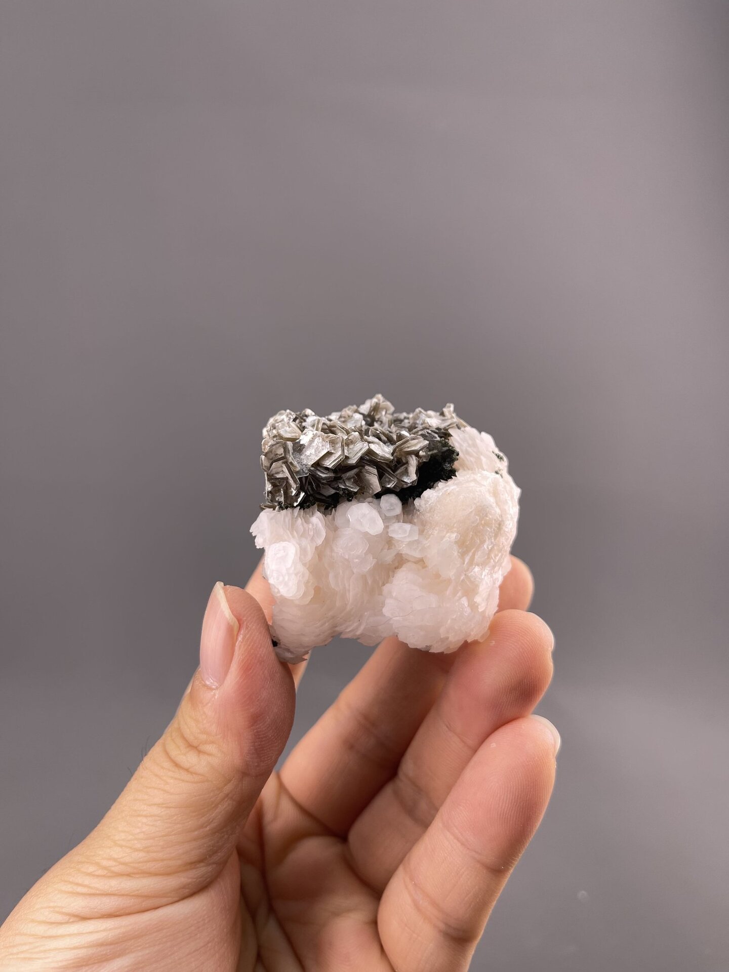 Calcite Crystal Specimen - Glossy Upper, Frosted Base - Xuebaoding Mountain, China - Collectible Gem
